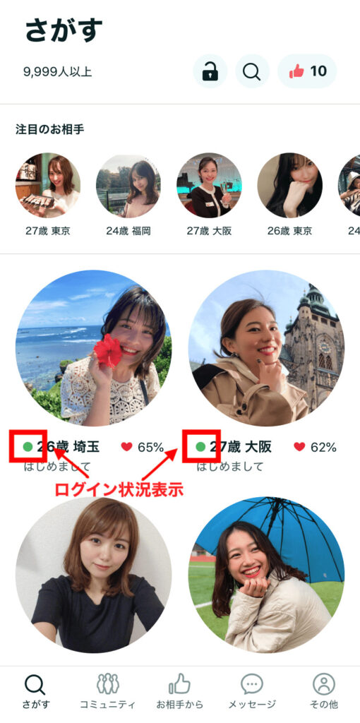 Piarsログイン状況表示