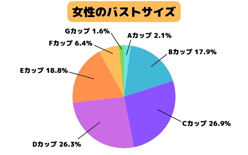 女性のバストサイズ