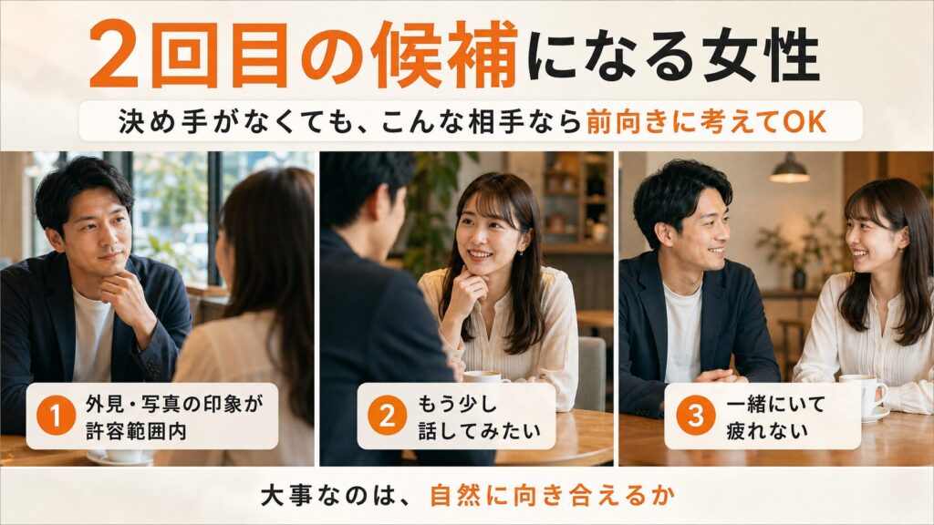 2回目の候補になる女性