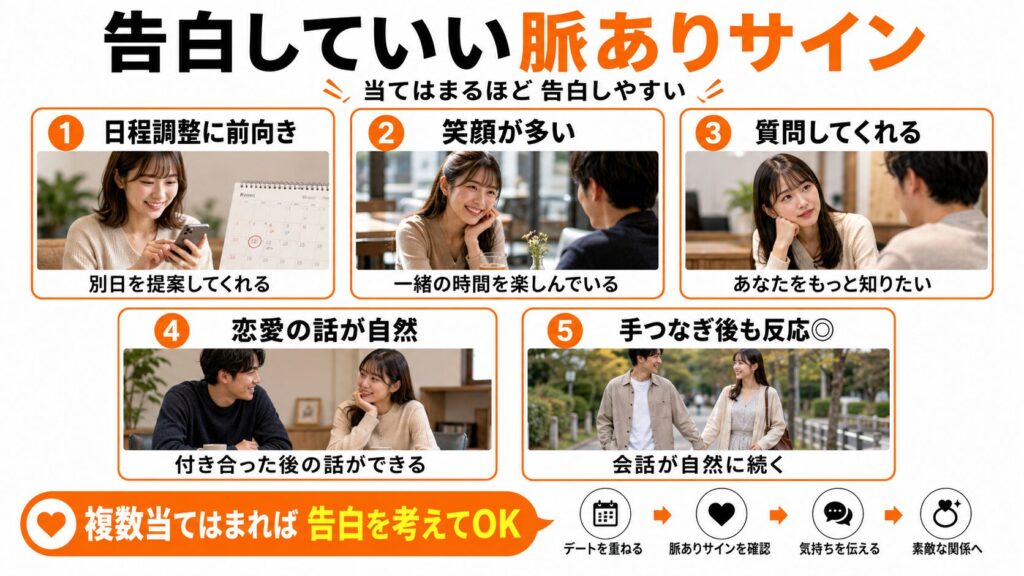 告白していい脈ありサイン