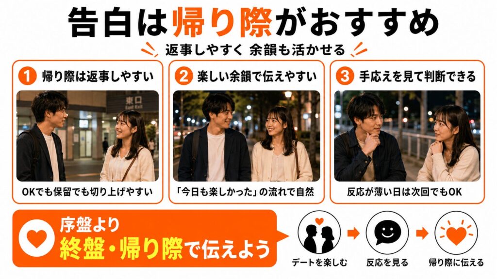 告白は帰り際がおすすめ