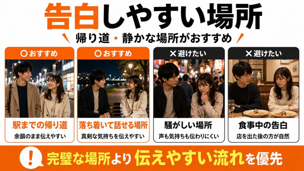 告白しやすい場所