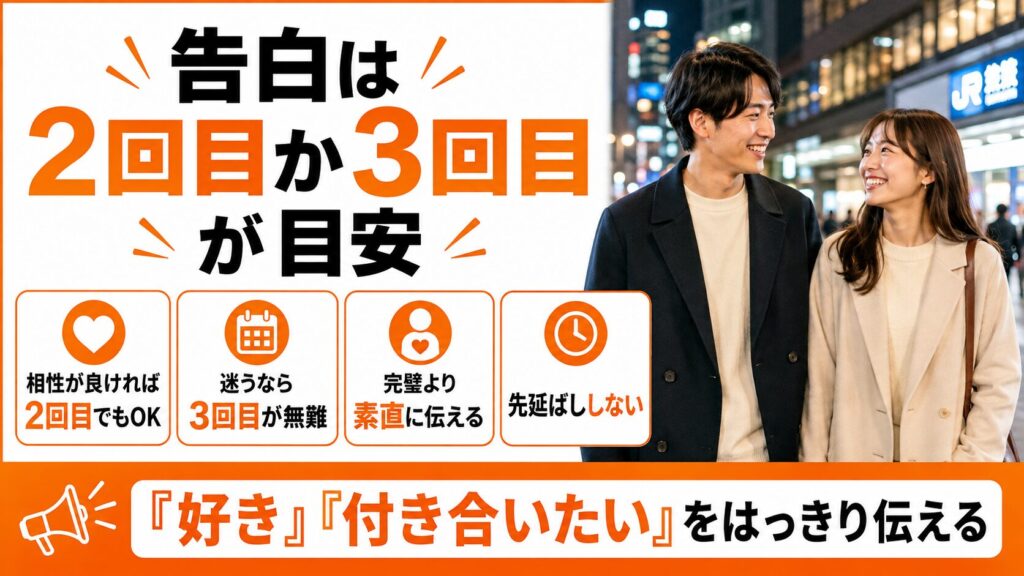 告白は2回目か3回目が目安