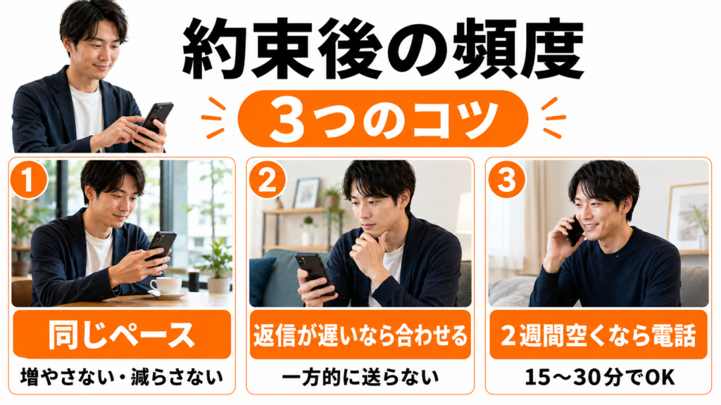 約束後の頻度