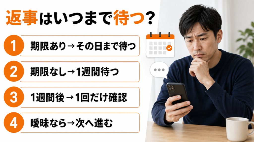 返事はいつまで待つ？