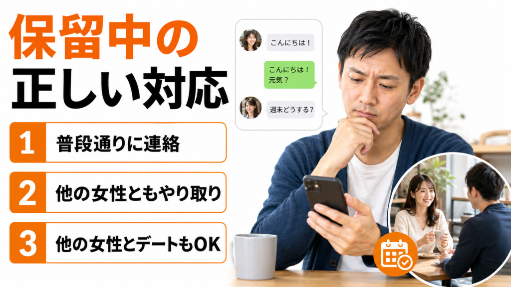 保留中の正しい対応