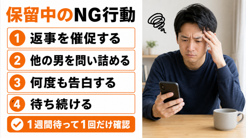 保留中のNG行動